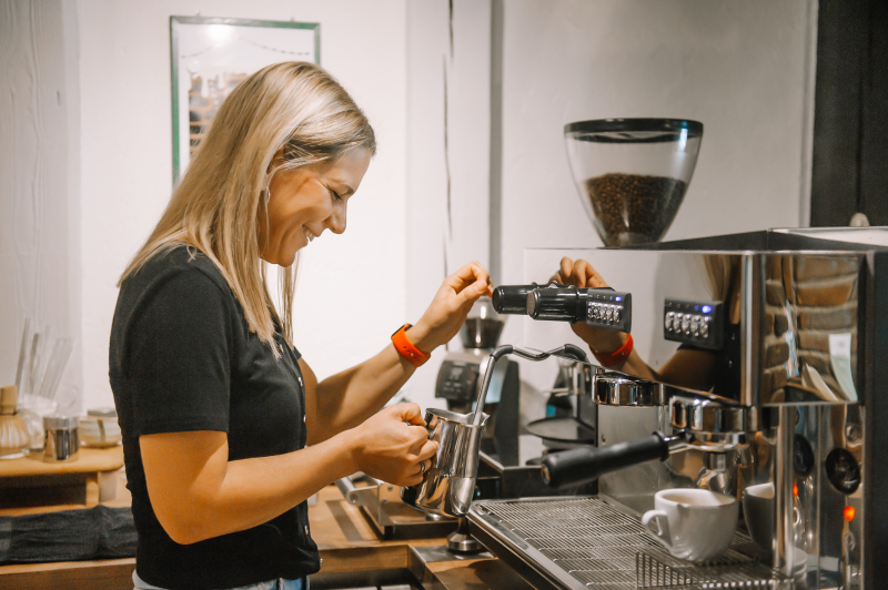 Gemütliche Café-Atmosphäre